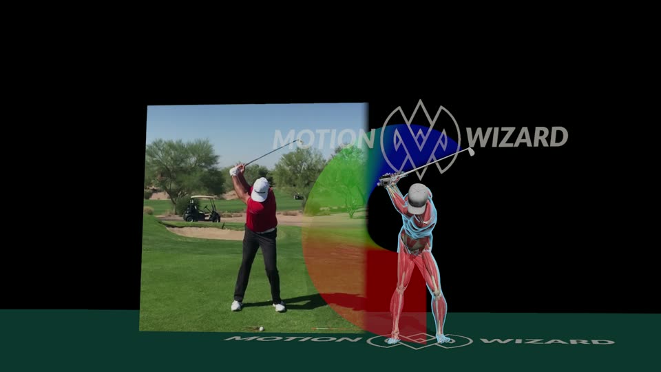 Frame from Swing analysis overlay.
